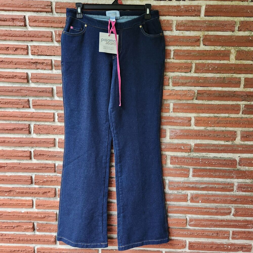 Pajama Jeans Pink Tie Sm Inseam 31.5"